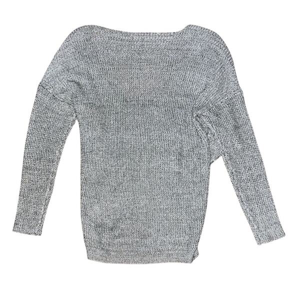Astr The Label Wrap Front Long Sleeve Heather Gray Pullover Sweater XS - Picture 4 of 6